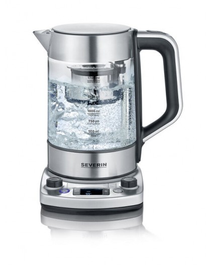 Severin WK 3422 electric kettle 1.7 L 3000 W Stainless steel