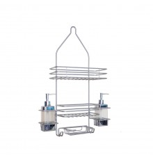 RAYEN Shower shelf with soap dispensers