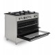 Ravanson KWGE-K90 Glass Inox gas-electric cooker