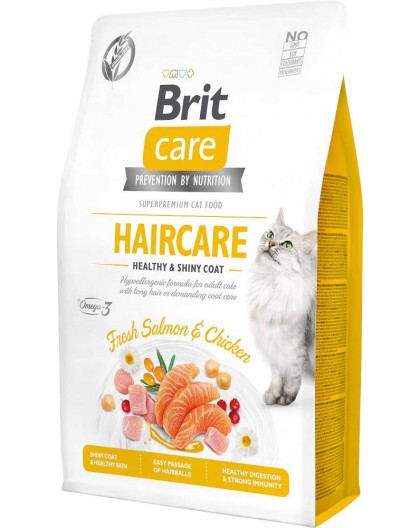 BRIT Care Cat Grain-Free Haircare - dry cat food - 2 kg