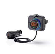 Savio TR-14 Transmiter FM z Bluetooth i ładowarką PD 87.6 - 107.9 MHz Bluetooth/USB Black