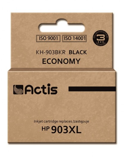 Actis KH-903BKR Ink (replacement for HP 903XL T6M15AE Standard 30 ml black) - New Chip