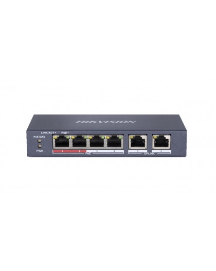Hikvision DS-3E0106P-E/M Fast Ethernet (10/100) network links PoE support Blue