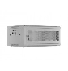 WALL-HUNG RACK CABINET 19" 4U 600X450 GREY PERFORATED DOOR LANBERG (FLAT PACK)