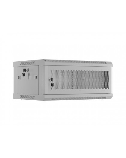 WALL-HUNG RACK CABINET 19" 4U 600X450 GREY PERFORATED DOOR LANBERG (FLAT PACK)