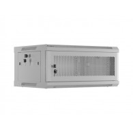 WALL-HUNG RACK CABINET 19" 4U 600X450 GREY PERFORATED DOOR LANBERG (FLAT PACK)