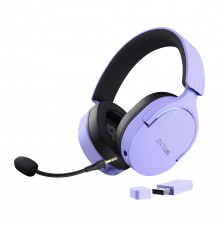 Trust GXT 491P FAYZO Headset Wired & Wireless Head-band Gaming USB Type-A Bluetooth Black, Purple