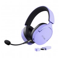 Trust GXT 491P FAYZO Headset Wired & Wireless Head-band Gaming USB Type-A Bluetooth Black, Purple