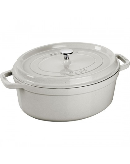 STAUB LA COCOTTE Oval cast iron pot 2.35 ltr, truffle