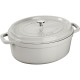 STAUB LA COCOTTE Oval cast iron pot 2.35 ltr, truffle