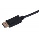 Savio CL-56 video cable adapter 1.5 m DisplayPort HDMI Type A (Standard) Black