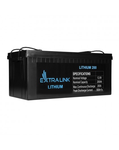 Extralink Accumulator LiFePO4 200AH 12.8V, BMS