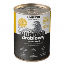 UNISZKI Unismak Chicken with Carrot - Wet Dog Food - 410g