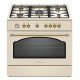Ravanson Retro KWGE–90ARC gas and electric cooker (cream)