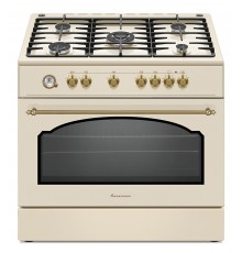 Ravanson Retro KWGE–90ARC gas and electric cooker (cream)