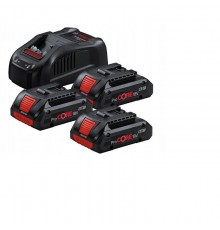 BOSCH. BATTERY 18V 4.0Ah x3 +CHARGES. GAL1880CV PROCORE