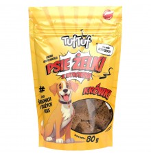 TUF TUF Psie żelki - beef fudge - dog treat - 80g