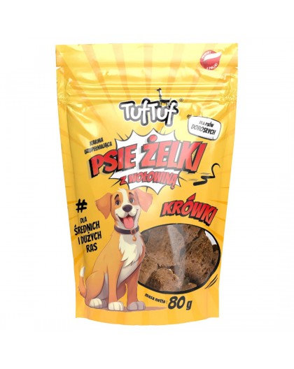TUF TUF Psie żelki - beef fudge - dog treat - 80g