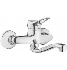 Wall-mounted washbasin mixer