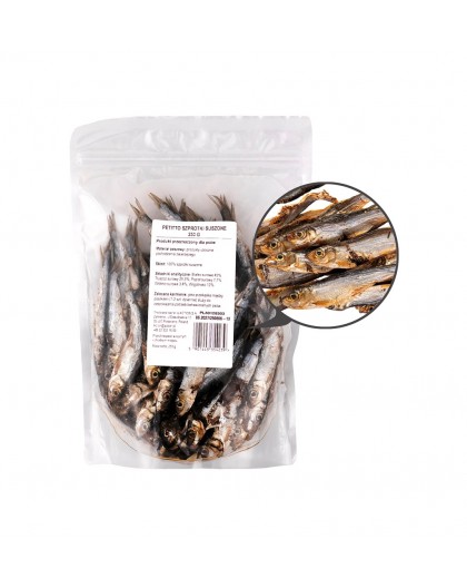 PETITTO Dried sprats - dog treat - 250g
