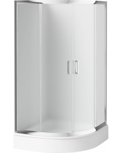 Semicircular shower enclosure 90x90 cm - height 170 cm