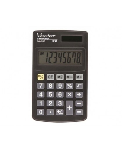 Vector DK-055 Pocket Calculator, Black