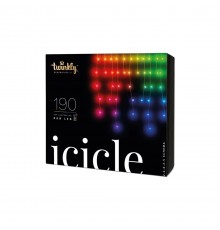 INTELLIGENT LED ICICLES TWINKLY 190 RGB 5X0.7M