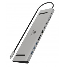 IcyBox docking station USB-C - HDMI/VGA/USB-A/USB-C/3.5mm