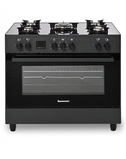 Ravanson KWGE-K90 black gas/electric cooker