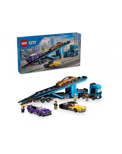LEGO CITY 60408 Car Transporter Truck with Sports Cars