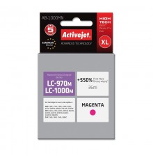 Activejet AB-1000MN Ink (replacement for Brother LC1000M/970M Supreme 35 ml magenta). Prints 550% more.