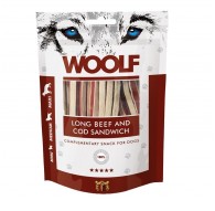 WOOLF Long Beef and Cod Sandwich - dog treat - 100g