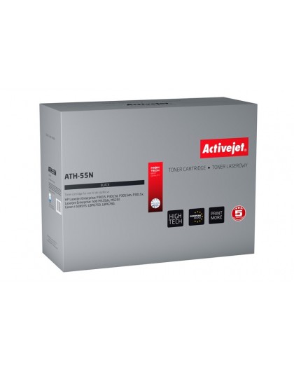 Activejet ATH-55N Toner (replacement for HP 55A CE255A, Canon CRG-724 Supreme 6000 pages black)