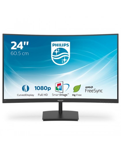 Philips E Line 241E1SC/00 LED display 59.9 cm (23.6") 1920 x 1080 pixels Full HD Black