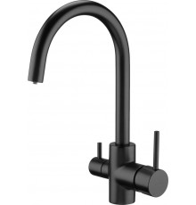Kitchen faucet with water filter connection
