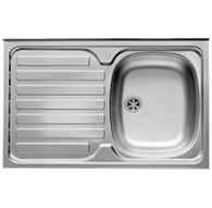 PYRAMIS INTL 80X50 1B1D Top-mounted sink Rectangular Stainless steel