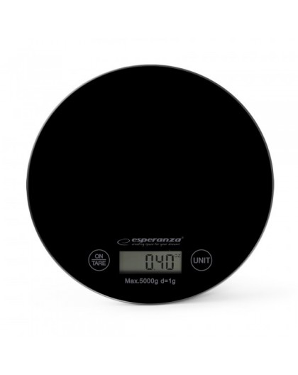Esperanza EKS003K kitchen scale Black Countertop Round Electronic kitchen scale