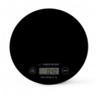 Esperanza EKS003K kitchen scale Black Countertop Round Electronic kitchen scale