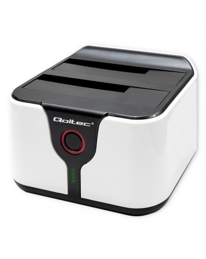 Qoltec 50309 HDD SSD 2.5" 3.5" docking station | SATA III | USB 3.0 | Super speed 5Gb/s | with Clonning function