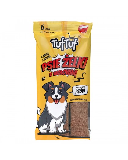 TUF TUF Dog gummies - beef stripes - dog treat - 6
