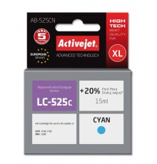 Activejet AB-525CN Ink (replacement for Brother LC525C Supreme 15 ml cyan)