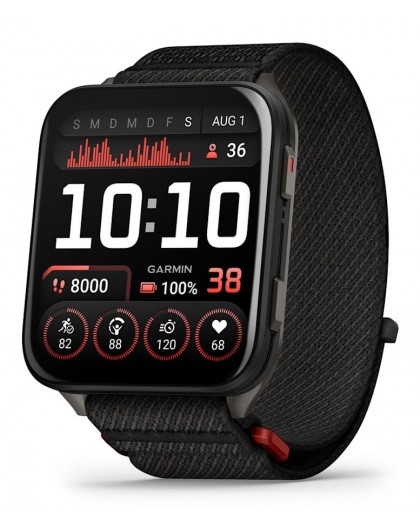 Garmin Venu X1 5.08 cm (2") AMOLED Digital 448 x 486 pixels Touchscreen Black Wi-Fi GPS (satellite)