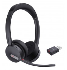 Yealink WH64 Hybrid Dual UC Headset Wireless Head-band Office/Call center Micro-USB Bluetooth Black