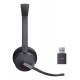 Yealink WH64 Hybrid Dual UC Headset Wireless Head-band Office/Call center Micro-USB Bluetooth Black