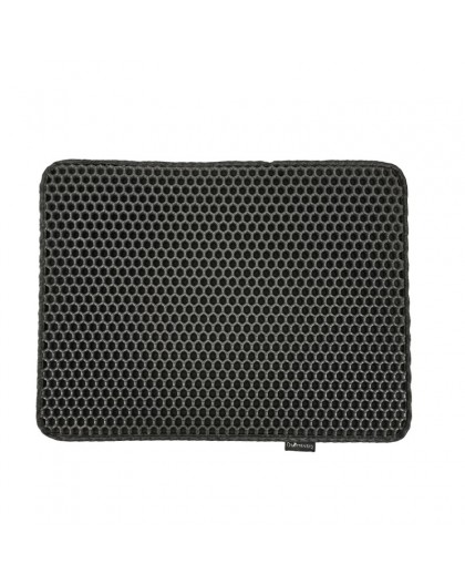 DIAMENTIQ Black rectangle box mat - cat litter tray mat - 45 x 60 cm