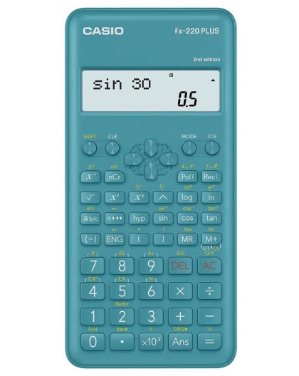 CASIO CALCULATOR SCIENTIFIC FX-220PLUS-2 BLUE, 12 DIGIT DISPLAY