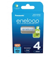 Rechargeable batteries PANASONIC ENELOOP AAA 800 mAh 4 szt (BK-4MCDE/4CP)