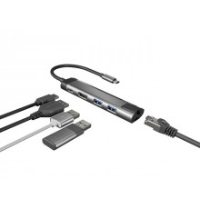 NATEC MULTIPORT FOWLER GO USB-C - HUB USB, HDMI