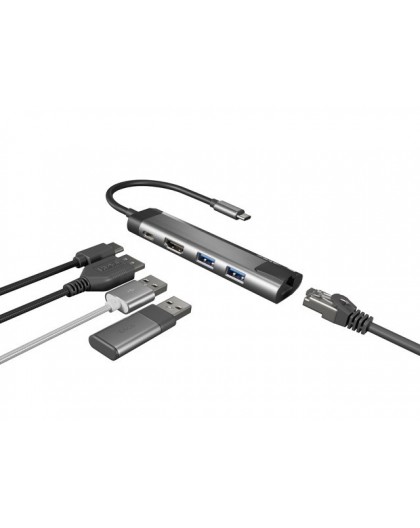 NATEC MULTIPORT FOWLER GO USB-C - HUB USB, HDMI