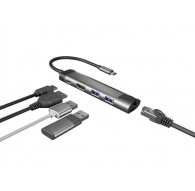 NATEC MULTIPORT FOWLER GO USB-C - HUB USB, HDMI